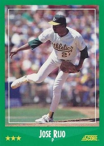 #392 Jose Rijo - Oakland Athletics - 1988 Score Baseball