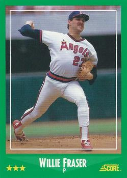 #394 Willie Fraser - California Angels - 1988 Score Baseball