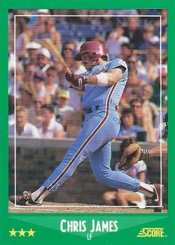 #409 Chris James - Philadelphia Phillies - 1988 Score Baseball