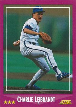 #61 Charlie Leibrandt - Kansas City Royals - 1988 Score Baseball