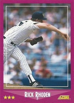 #74 Rick Rhoden - New York Yankees - 1988 Score Baseball