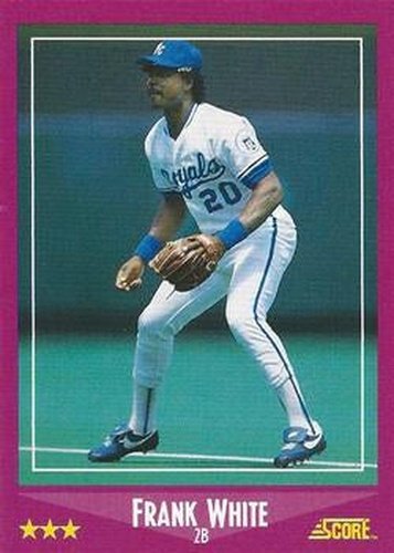 #79 Frank White - Kansas City Royals - 1988 Score Baseball