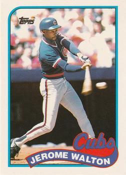 #123T Jerome Walton - Chicago Cubs - 1989 Topps Traded Baseball