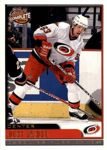#123 Josef Vasicek - Carolina Hurricanes - 2003-04 Pacific Complete Hockey