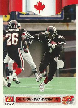 #123 Anthony Drawhorn - Ottawa Rough Riders - 1992 All World CFL Football