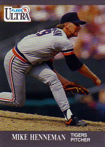 #123 Mike Henneman - Detroit Tigers - 1991 Ultra Baseball
