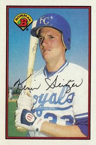 #123 Kevin Seitzer - Kansas City Royals - 1989 Bowman Baseball
