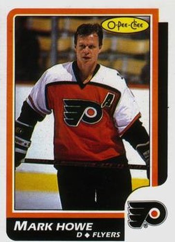 #123 Mark Howe - Philadelphia Flyers - 1986-87 O-Pee-Chee Hockey