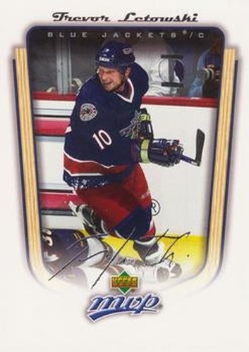 #123 Trevor Letowski - Columbus Blue Jackets - 2005-06 Upper Deck MVP Hockey