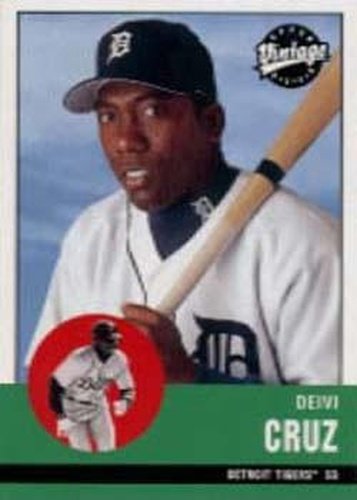 #123 Deivi Cruz - Detroit Tigers - 2001 Upper Deck Vintage Baseball