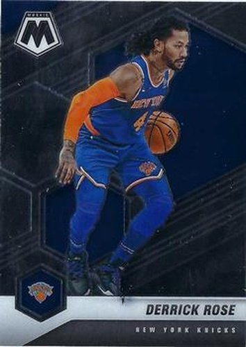 #123 Derrick Rose - New York Knicks - 2020-21 Panini Mosaic Basketball