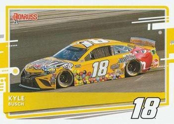 #123 Kyle Busch - Joe Gibbs Racing - 2021 Donruss Racing