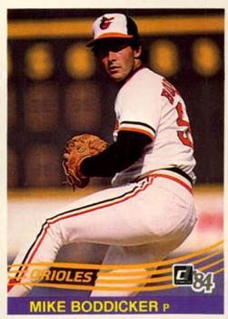 #123 Mike Boddicker - Baltimore Orioles - 1984 Donruss Baseball