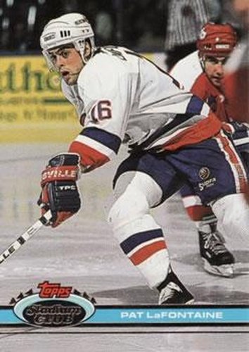 #123 Pat LaFontaine - New York Islanders - 1991-92 Stadium Club Hockey