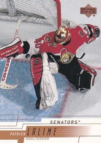 #123 Patrick Lalime - Ottawa Senators - 2000-01 Upper Deck Hockey