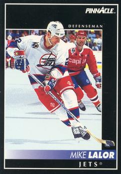 #123 Mike Lalor - Winnipeg Jets - 1992-93 Pinnacle Canadian Hockey