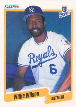 #123 Willie Wilson - Kansas City Royals - 1990 Fleer USA Baseball