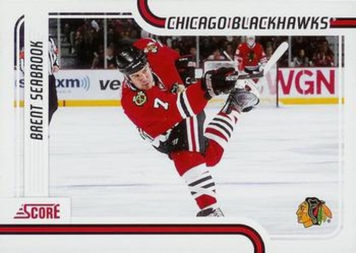 #123 Brent Seabrook - Chicago Blackhawks - 2011-12 Score Hockey
