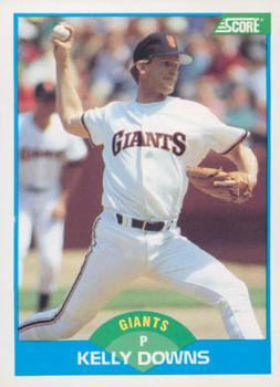 #124 Kelly Downs - San Francisco Giants - 1989 Score Baseball