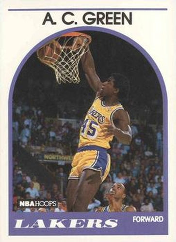 #124 A.C. Green - Los Angeles Lakers - 1989-90 Hoops Basketball