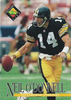 #124 Neil O'Donnell - Pittsburgh Steelers - 1994 Pro Line Live Football