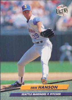 #124 Erik Hanson - Seattle Mariners - 1992 Ultra Baseball