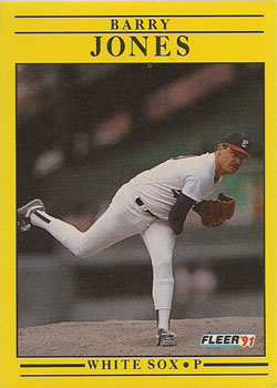 #124 Barry Jones - Chicago White Sox - 1991 Fleer Baseball