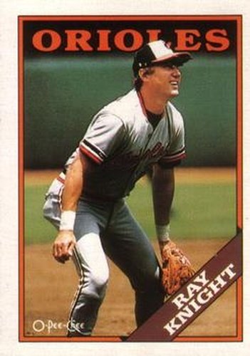 #124 Ray Knight - Baltimore Orioles - 1988 O-Pee-Chee Baseball