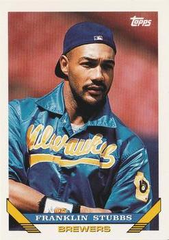 #124 Franklin Stubbs - Milwaukee Brewers - 1993 Topps Baseball