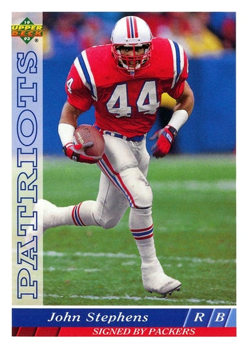 #124 John Stephens - Green Bay Packers - 1993 Upper Deck Football