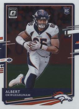 #124 Albert Okwuegbunam - Denver Broncos - 2020 Donruss Optic Football
