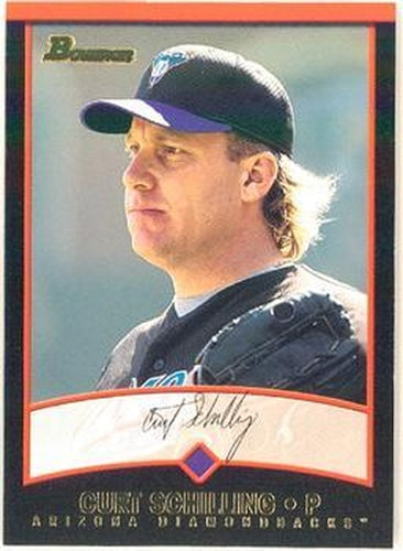 #124 Curt Schilling - Arizona Diamondbacks - 2001 Bowman Baseball