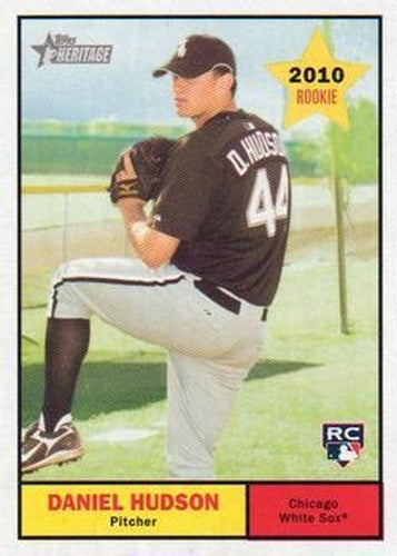 #124 Daniel Hudson - Chicago White Sox - 2010 Topps Heritage Baseball