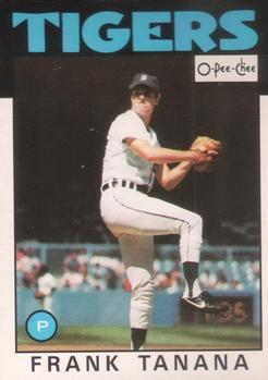 #124 Frank Tanana - Detroit Tigers - 1986 O-Pee-Chee Baseball