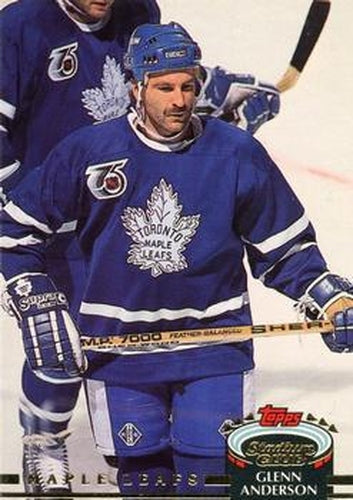 #124 Glenn Anderson - Toronto Maple Leafs - 1992-93 Stadium Club Hockey