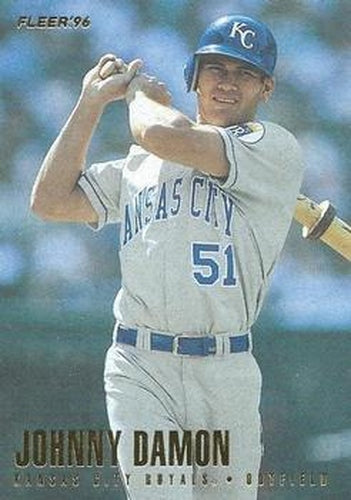 #124 Johnny Damon - Kansas City Royals - 1996 Fleer Baseball