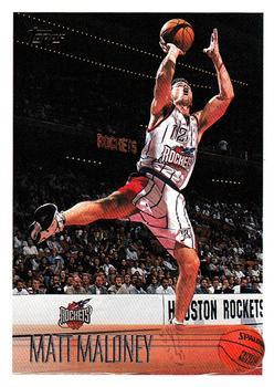 #124 Matt Maloney - Houston Rockets - 1996-97 Topps Basketball