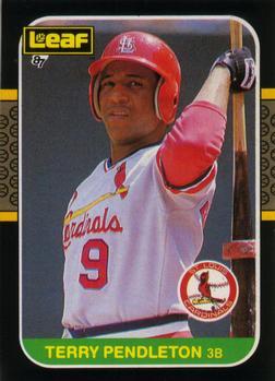 #124 Terry Pendleton - St. Louis Cardinals - 1987 Leaf Baseball