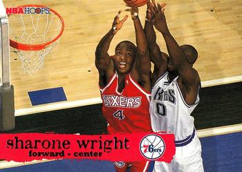 #125 Sharone Wright - Philadelphia 76ers - 1995-96 Hoops Basketball