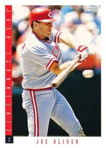 #125 Joe Oliver - Cincinnati Reds - 1993 Score Baseball