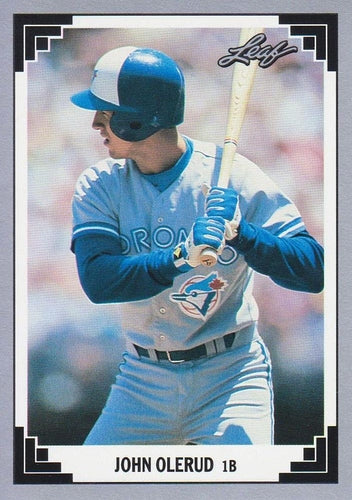 #125 John Olerud - Toronto Blue Jays - 1991 Leaf Baseball