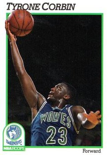 #125 Tyrone Corbin - Minnesota Timberwolves - 1991-92 Hoops Basketball