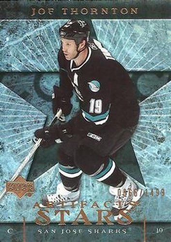 #125 Joe Thornton - San Jose Sharks - 2007-08 Upper Deck Artifacts Hockey