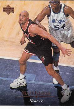 #125 Matt Geiger - Miami Heat - 1995-96 Upper Deck Basketball