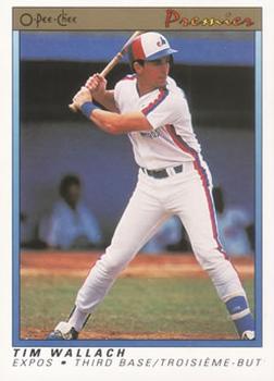 #125 Tim Wallach - Montreal Expos - 1991 O-Pee-Chee Premier Baseball