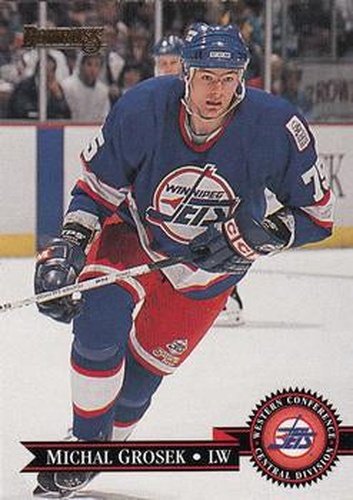 #125 Michal Grosek - Winnipeg Jets - 1995-96 Donruss Hockey