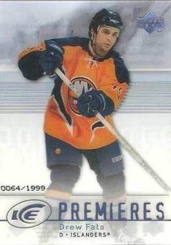 #125 Drew Fata - New York Islanders - 2007-08 Upper Deck Ice Hockey