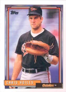 #125 Chris Hoiles - Baltimore Orioles - 1992 Topps Baseball
