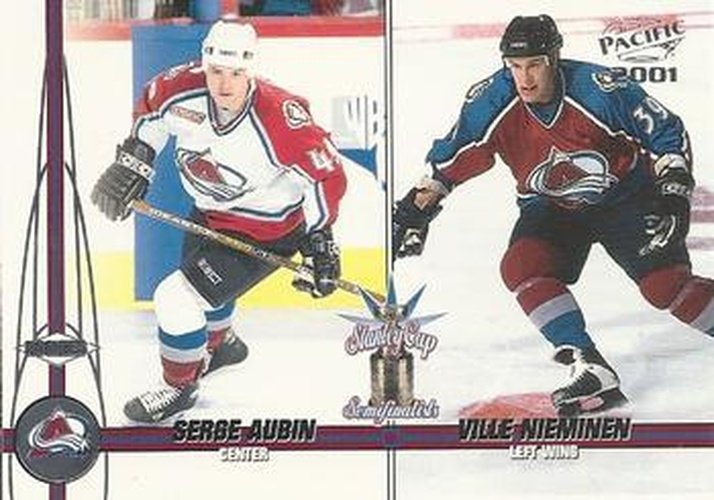 #125 Serge Aubin / Ville Nieminen - Colorado Avalanche - 2000-01 Pacific Hockey