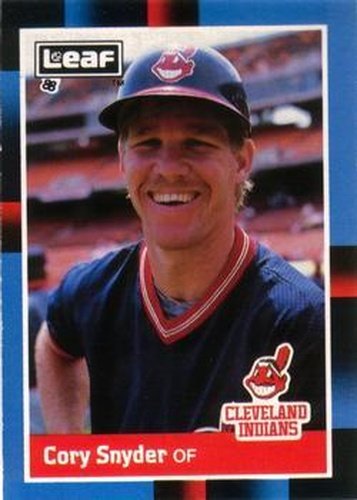 #125 Cory Snyder - Cleveland Indians - 1988 Leaf Baseball